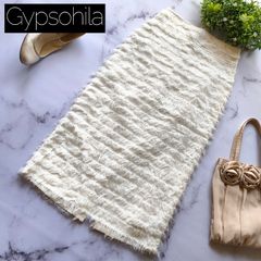 Gypsohila ジプソフィア フェザースカート ブラック38 フリンジ - メルカリ