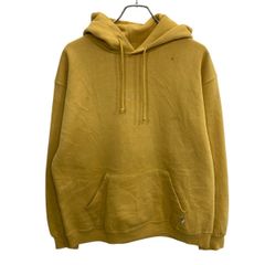 90s メキシコ製 RUSSELL ATHLETIC 無地スウェット パーカー L イエロー ラッセル アスレティック 90年代 フーディー 秋物 a803-6493