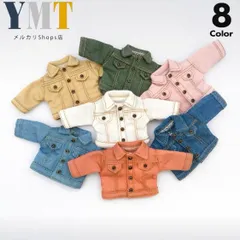 オビツ11 ドール服 ジャケット風カジュアルシャツ 羽織り 上着 おしゃれな切り替えデザイン 8色展開 12分ドール ねんどろいどどーる 男の子 女の子兼用 撮影小物 ぬい撮り 人形用 ob11 d-110