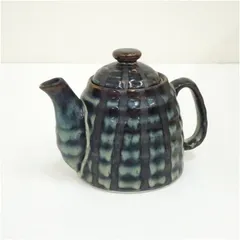 作家物　青釉水注  茶道 茶道具 おしゃれ 茶器 抹茶 水注ぎ みずつぎ 水次 水次ぎ 骨董 お茶 茶会 茶事 茶の湯