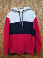 トミーヒルフィガー カラーブロック フリース フーディー