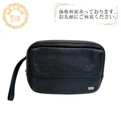 Dunhill ダンヒル ポーチ クラッチバッグ レザー セカンドバッグ ブラック メンズ