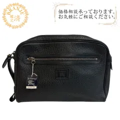 Burberrys バーバリーズ 新品タグ付き ヴィンテージ  セカンドバッグ レザー クラッチバッグ ブラック メンズ