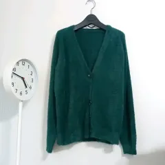 グリーンファー カーディガン