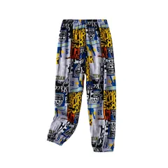 子供用 U.マルチロゴ 虫よけパンツ キッズ服 男の子 女の子 夏 春 速乾 薄手 親子コーデ リンクコーデ 長ズボン ボトムス リラックスパンツ レディース 美脚ストレッチ 薄い 韓国子供服