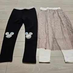 ミッキーマウス レギンス & レイヤード スカート セット 110 サイズ