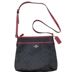 COACH コーチ レディース ショルダーバッグ F29210 ダークブラウン×レッド