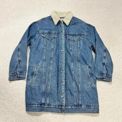 LEVI'S(リーバイス) シェルパ デニム ロング ジャケット レディース s 85