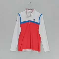 状態良好 MILLET レディース 100 カラーTシャツ 春 秋 レッド 01250