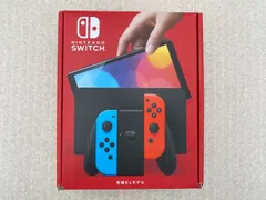 ◆Nintendo Switch 有機ELモデル Joy－Con（L） ネオンブルー／（R） ネオンレッド　0013388800　ジャンク