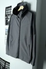 (XL-2XL) PUMA フーディー ジップアップ グレー ポリ オールドスクール-15585