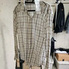 アイボリー CHECK 長袖 シャツ 52 105 サイズ ブレーザー 피트 着用 類似商品