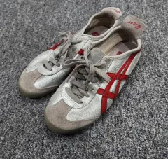 onitsuka tiger オニツカタイガー メキシコ 66 シルバー レッド 合わせフルセット スニーカー 235