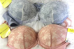 【2枚セット Wacoal ワコール Wing fufu ブラジャー D65 型番：HB3000 カラー：RP/BU 】