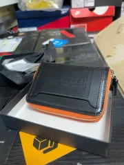 Porter(ポーター) ブラック オレンジ ファスナー 二つ折り財布