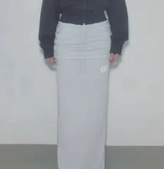 SCULPTORシャーリング レイヤード マキシ スカート