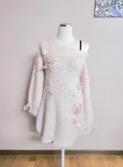 正規品)リズリサ ピンク ニットワンピース 姫ギャル 量産型 ニット ワンピース ピンターコル