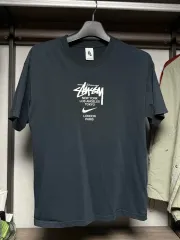 NIKE×ステューシー 半袖 ブラック アジア L
