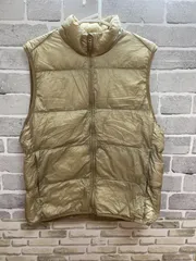 A【A36-10】◇UNIQLO       サイズM       ダウンベスト　　ベージュ