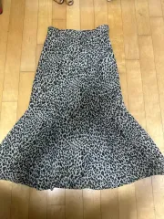 MINI CLOSET レオパード ロング スカート S