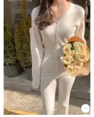 新品)レーヌ スリット カーディガン