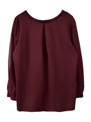 M JPN シースルーレイヤード ラウンド 長袖Tシャツ ブラウス