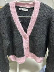 ザラ バイカラーカーディガン