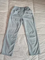 レディース ジュニア ライトブルー デニム ISTJ VENDING MACHINE Ver. コットン パンツ 130