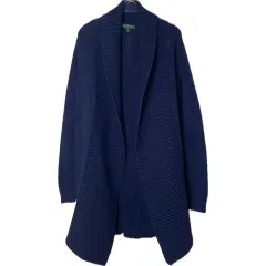 L ポロ ラルフローレン ショールカラー セーター カーディガン