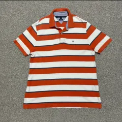 L トミーヒルフィガー ストライプ半袖 カラーTシャツ ニモ