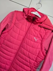 プーマ ダウンベスト レイヤード フードジップアップ