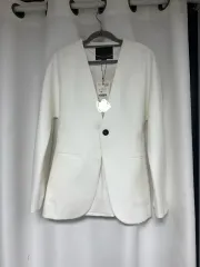 2025 s ／ ZARA(ザラ) 白 ブレザー ジャケット コットン