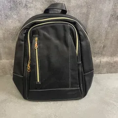 【Y-543】PUレザー リュック メンズ ブラック バックパック 大容量 PC収納 通勤 通学 カジュアル ビジネス兼用 多機能ポケット シンプル 高見えデザイン 新品タグ付き