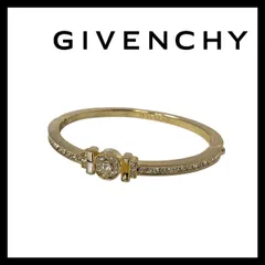【GIVENCHY】バングル ゴールド/金カラー ラインストーン パヴェ ヴィンテージ ブレスレット ジバンシー/ジバンシイ/ジバンシィ (SER-7216①)のサムネイル