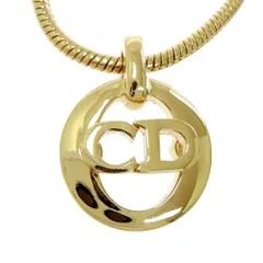 【中古】Christian Dior クリスチャンディオール GP CDロゴ ネックレス レディース ゴールド 542641 ネックレス