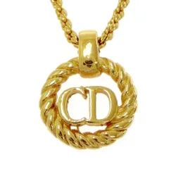 【中古】Christian Dior クリスチャンディオール GP CDロゴ サークル ネックレス ゴールド 550263 ネックレス