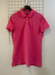 (送料無料)Tommy Hilfiger トミーヒルフィガー リラックスフィット レディース ピンク ポロシャツ XS