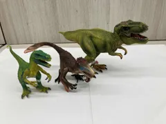 シュライヒ 恐竜フィギュア 3体セット ヴェロキラプトル・ティラノサウルスレックス・ユタラプトル (タグ付き)