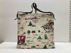 Cath Kidston キャスキッドソン カウボーイ柄 布製 トートバッグ ショルダーバッグ