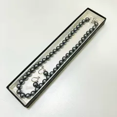 【長】グローシェルパール 2点セット ネックレス＆イヤリング【1201KM】C24