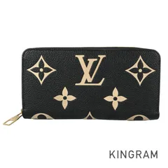 ルイ・ヴィトン LOUIS VUITTON モノグラム アンプラント バイカラー ジッピーウォレット M80481 レザー 長財布 ラウンドファスナー st【中古】