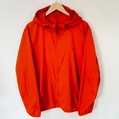 ビッグサイズ◎(^w^)b UNIQLO ユニクロ ポケッタブルパーカー フーディ ポリエステル100% 収納袋付き ライトアウター 薄手 軽量 シンプル アウトドア デイリー タウンユース オレンジ メンズ サイズXL