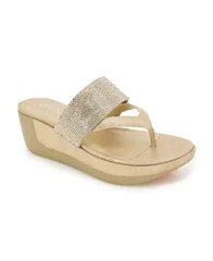 ケネスコール レディース シューズ サンダル Kenneth Cole Reaction Womens Pepea Cross Jewel Wedge Sandals Gold Elastic ゴールド