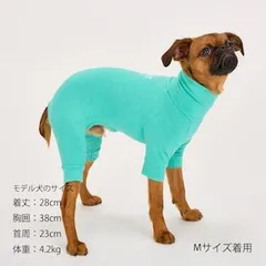 【Mサイズ】マンダリンブラザーズ スキンタイトスーツ 抜け毛対策 トイプードル パピヨン シーズー ミニピン ロンパース つなぎ 散歩 MANDARINE BROTHERSのサムネイル