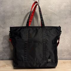 PORTER l-fineエルファイン2way トートバッグ BK×RD 黒×赤 - メルカリ