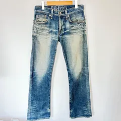 日本製◎(^w^)b EDWIN エドウィン EG5031 ブルートリップ ブーツカットデニムパンツ ジーンズ ジーパン ストレッチ 革パッチ アメカジ 古着MIX デイリー タウンユース ブルー メンズ サイズW28