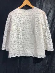 03196　chocol rafine  長袖総レースブラウス