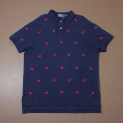 Polo ポロ ラルフローレン レッド 刺繍 랍스터 PK 半袖