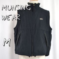 Munsingwear フード付きベスト ジャケット ブラック マンシングウェア