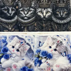 パネル生地　在庫処分‼️ 猫16柄　344